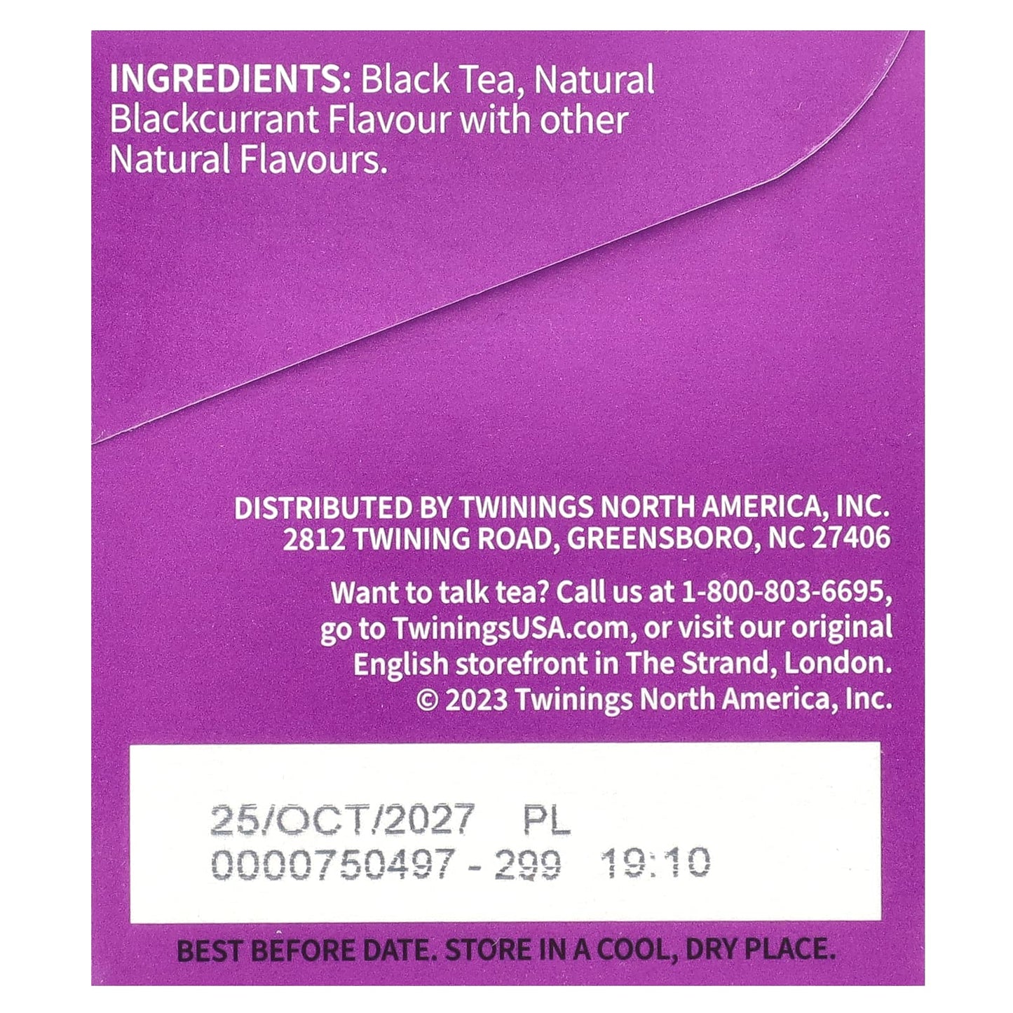 Twinings, Flavored Black Tea, Blackcurrant Breeze, 20 Tea Bags, 1.41 oz (40 g) - Image 2