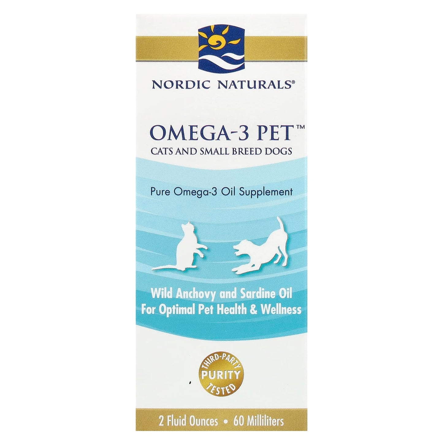 Nordic Naturals, Omega-3 Pet™, Cats and Small Breed Dogs, 2 fl oz (60 ml) - Image 1