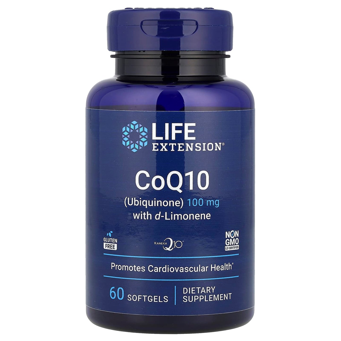 Life Extension, CoQ10 (Ubiquinone) with d-Limonene, 100 mg, 60 Softgels - Image 1