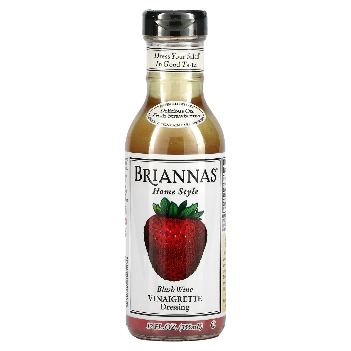 Blush Wine Vinaigrette Salad Dressing by Briannas, 12 fl oz (355 ml) - Image 1