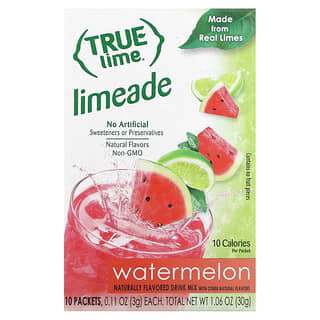 True Citrus True Lime Limeade Watermelon Flavor, 10 Packets, 0.11 oz Each