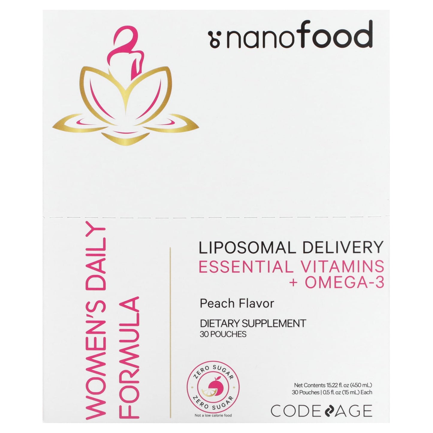 CodeAge Women's Daily Formula: Liposomal Vitamins & Omega-3 - Image 1
