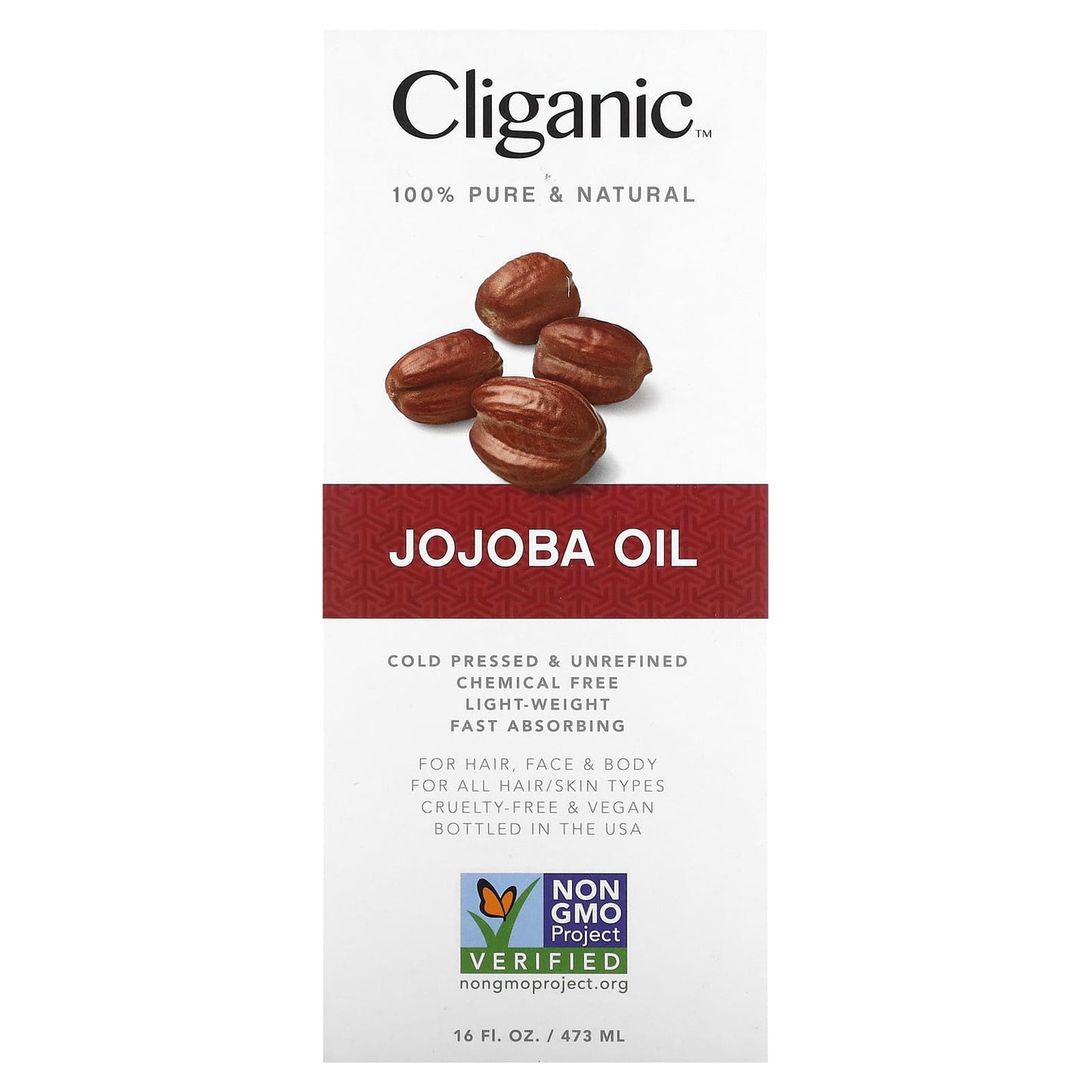 100% Pure Natural Jojoba Oil for Hair, Face & Body - 16 fl oz - Image 2