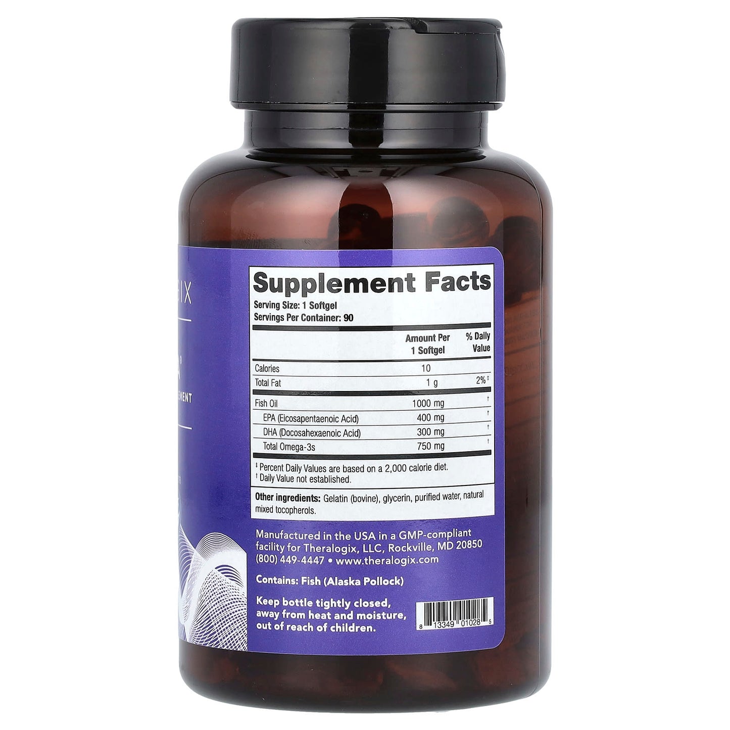 Theralogix, TherOmega, 90 Softgels - Image 2