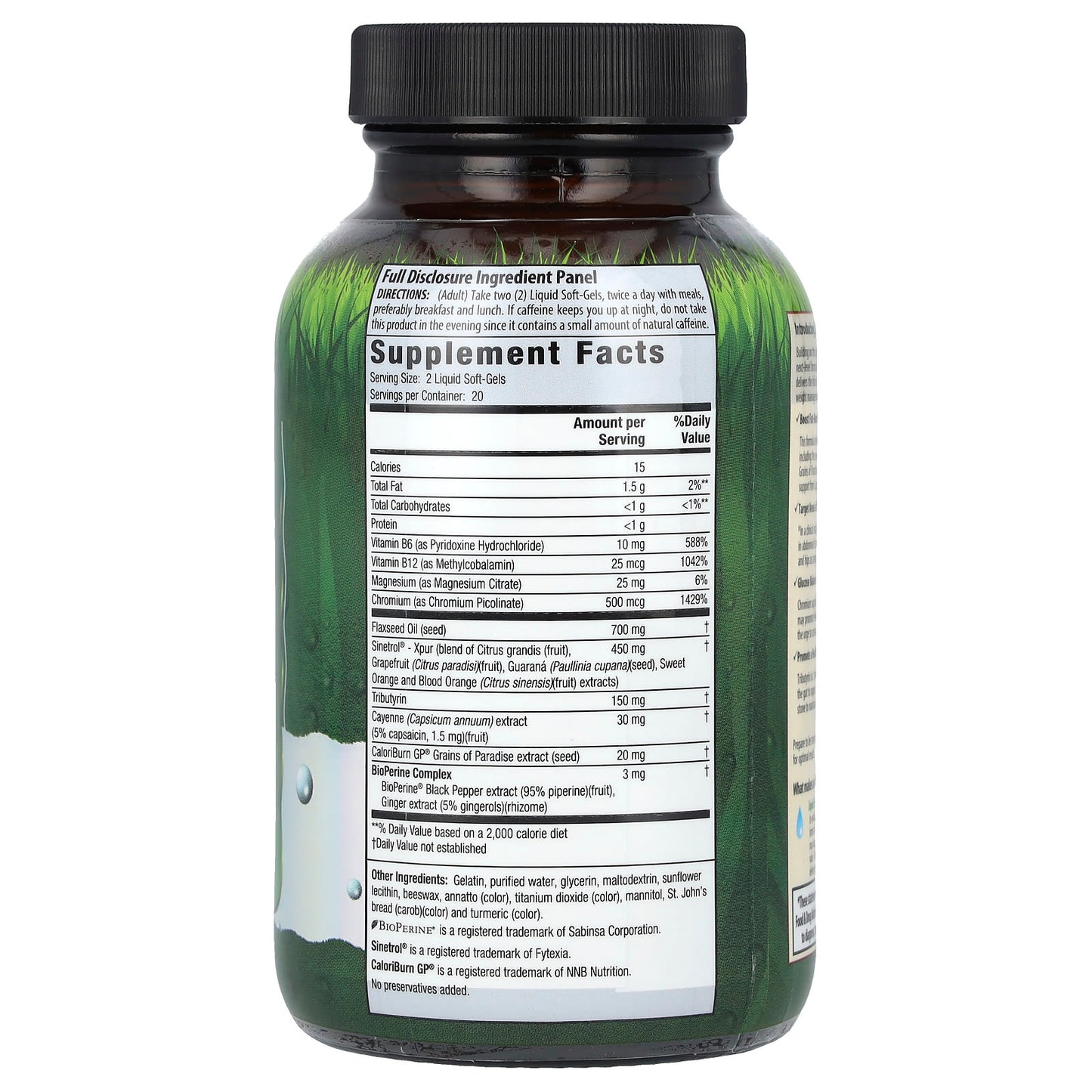 Irwin Naturals Belly Burner with CaloriBurn GP - Weight Loss Supplement - Image 2
