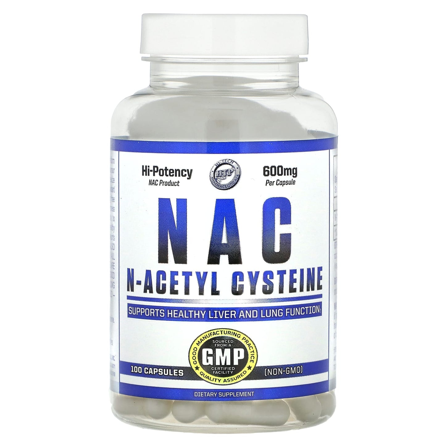 Hi Tech NAC 600mg - Liver & Lung Support - 100 Capsules - Image 1