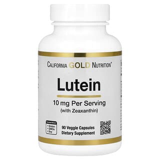 California Gold Lutein 10mg + Zeaxanthin | 90 Veggie Capsules