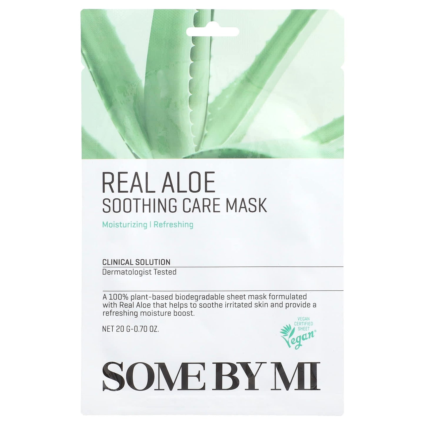 SOME BY MI, Real Aloe, Soothing Care Beauty Mask, 1 Sheet, 0.70 oz (20 g) - Image 1