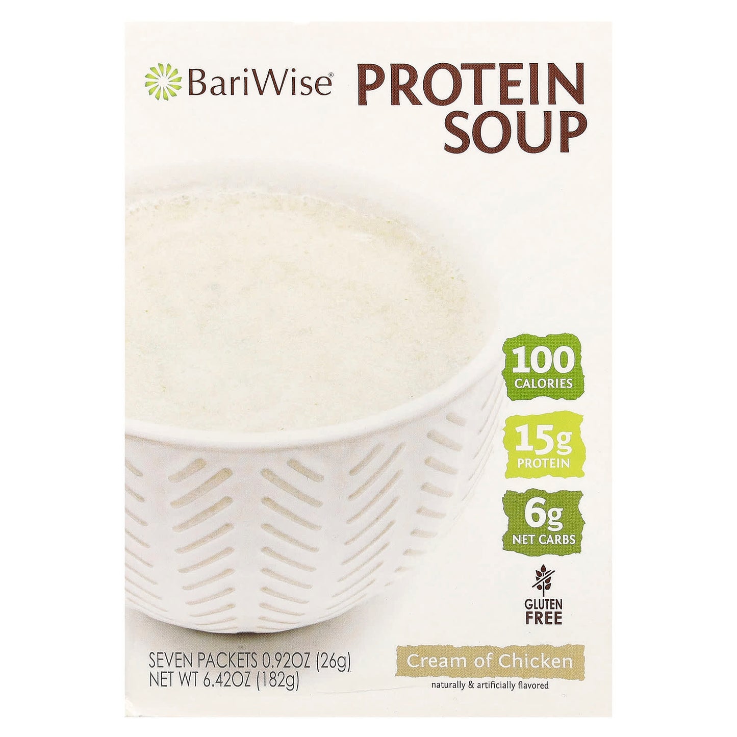 Low Calorie Cream of Chicken Protein Soup - 7 Packets - BariWise - Image 1