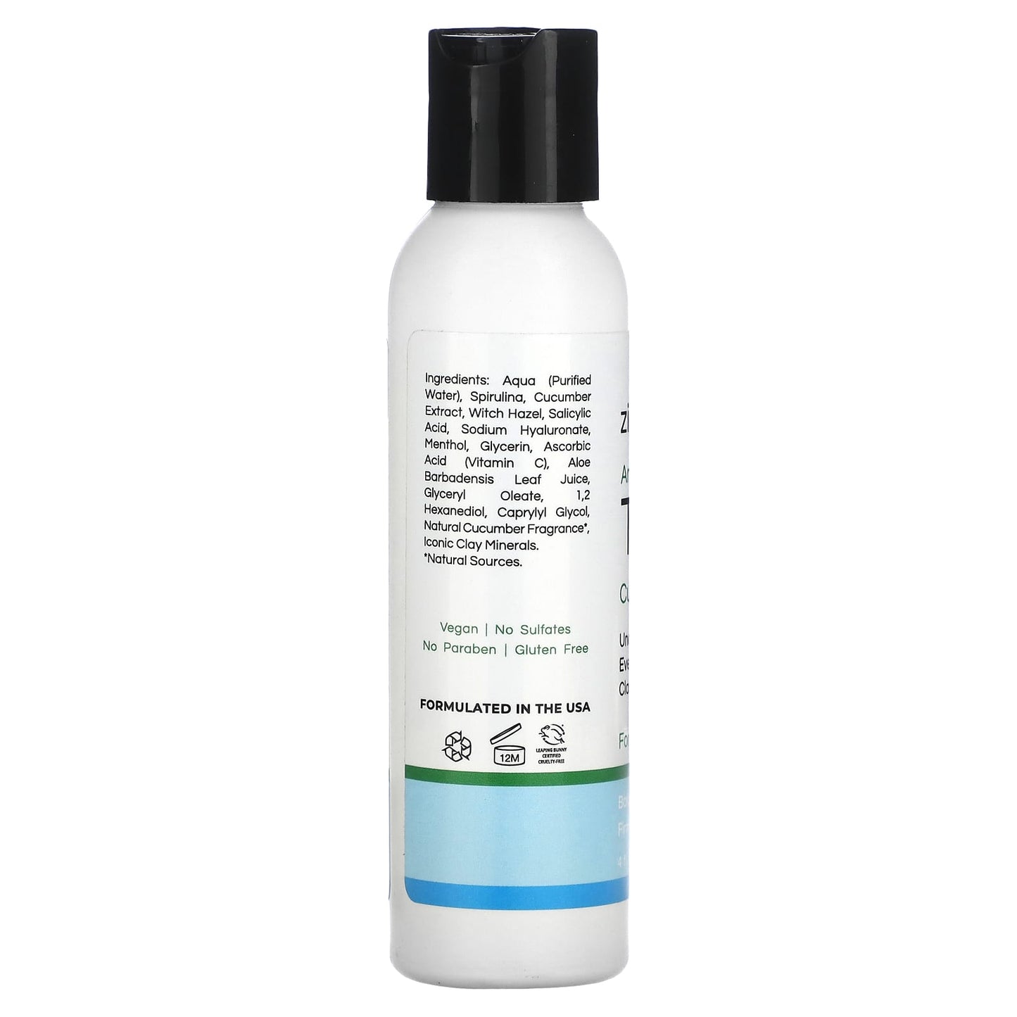 Zion Health, Ancient Minerals Toner, Cucumber, 4 fl oz (120 ml) - Image 2