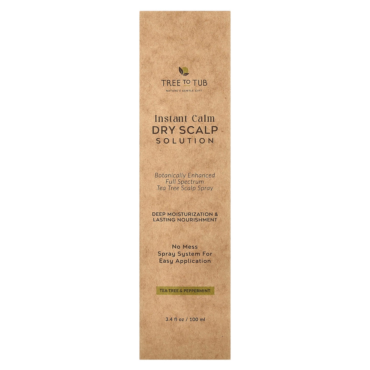 Tree To Tub, Instant Calm Dry Scalp Solution, Tea Tree & Peppermint, 3.4 fl oz (100 ml) - Image 2