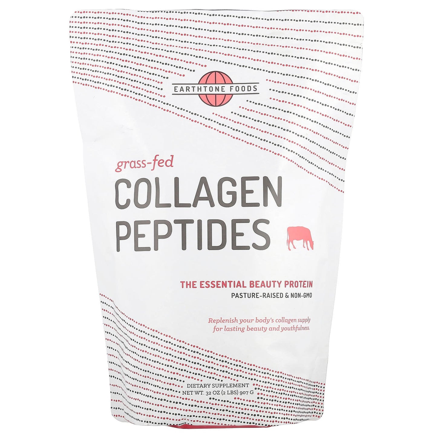 Grass Fed Collagen Peptides by Earthtone Foods - 32 oz - Image 1