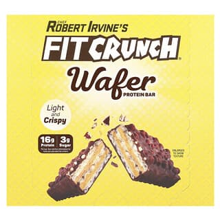 Crunchy Chocolate Peanut Butter Protein Bars by FITCRUNCH - 9 Bars