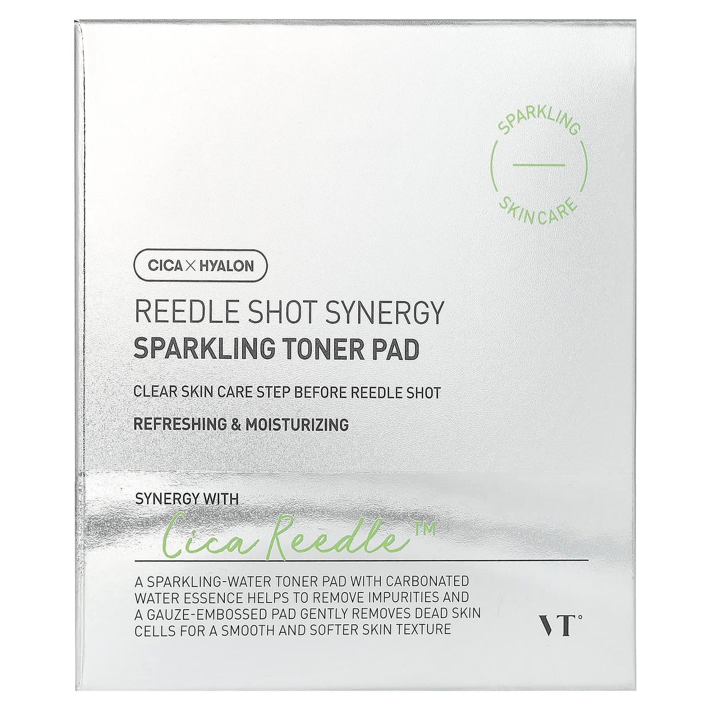 VT Cosmetics, Reedle Shot Synergy, Sparkling Toner Pad, 80 Pads - Image 2