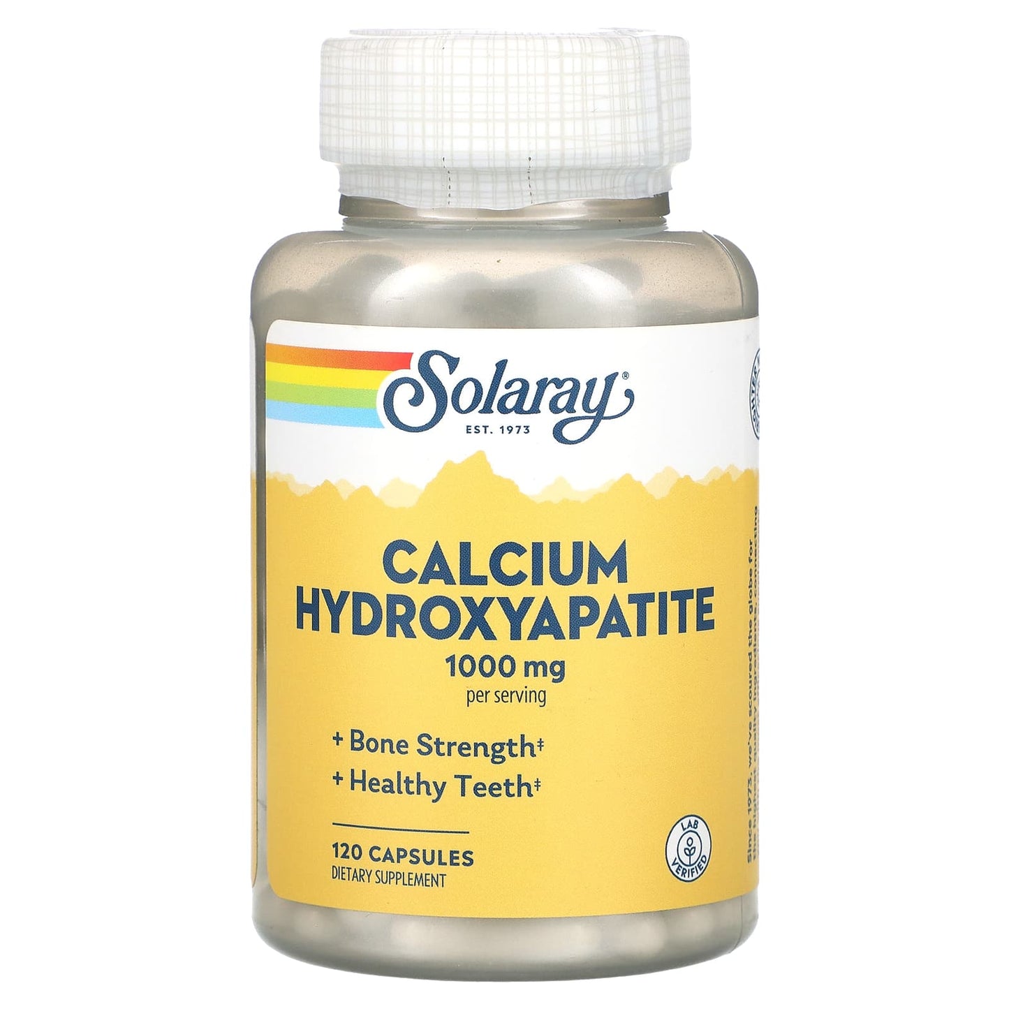 Solaray, Calcium Hydroxyapatite, 120 Capsules (250 mg per Capsule) - Image 1