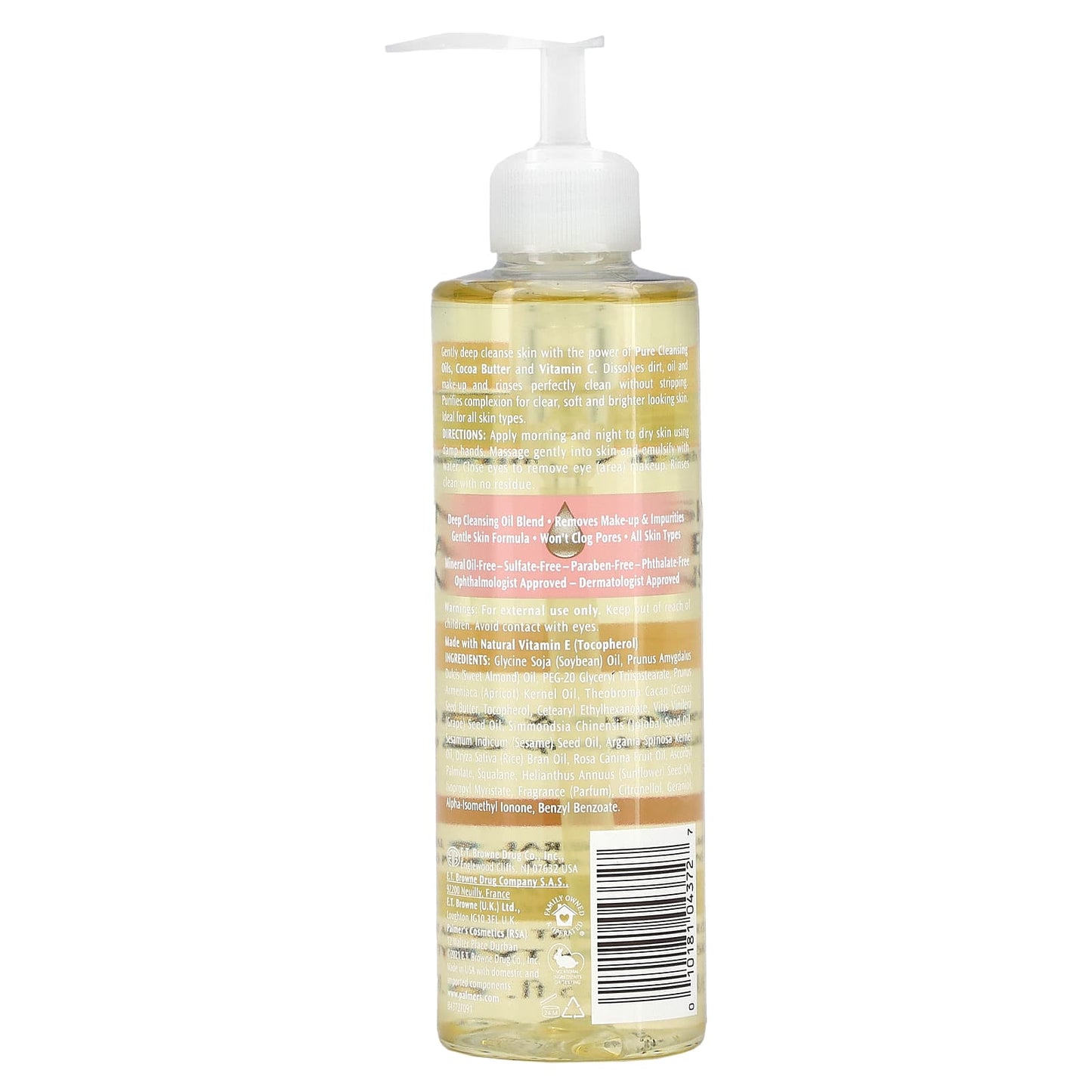 Palmer's, Cocoa Butter Formula® with Vitamin E, Skin Therapy Cleansing Oil, Face, Rosehip, 6.5 fl oz (190 ml) - Image 2