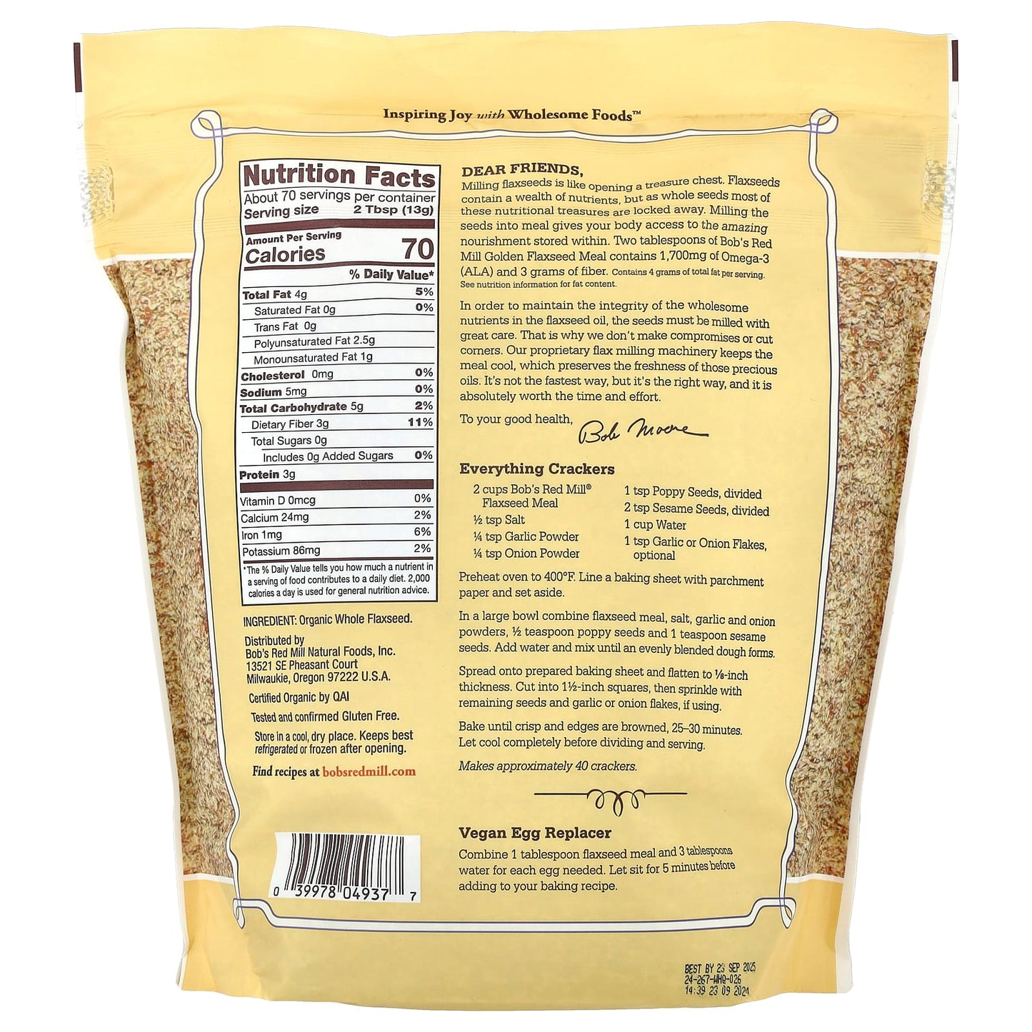 Organic Flaxseed Meal for Gluten-Free Baking & Health Benefits - Image 2