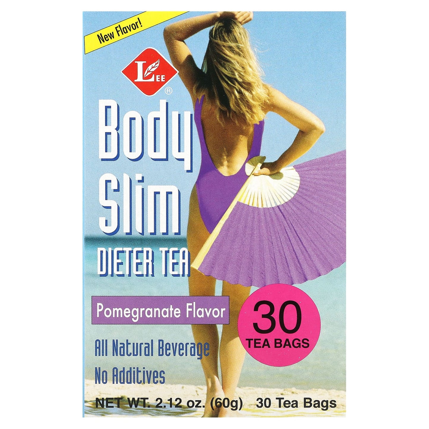 Uncle Lee's Tea, Body Slim Dieter Tea, Pomegranate , 30 Tea Bags, 2.12 oz (60 g) - Image 1