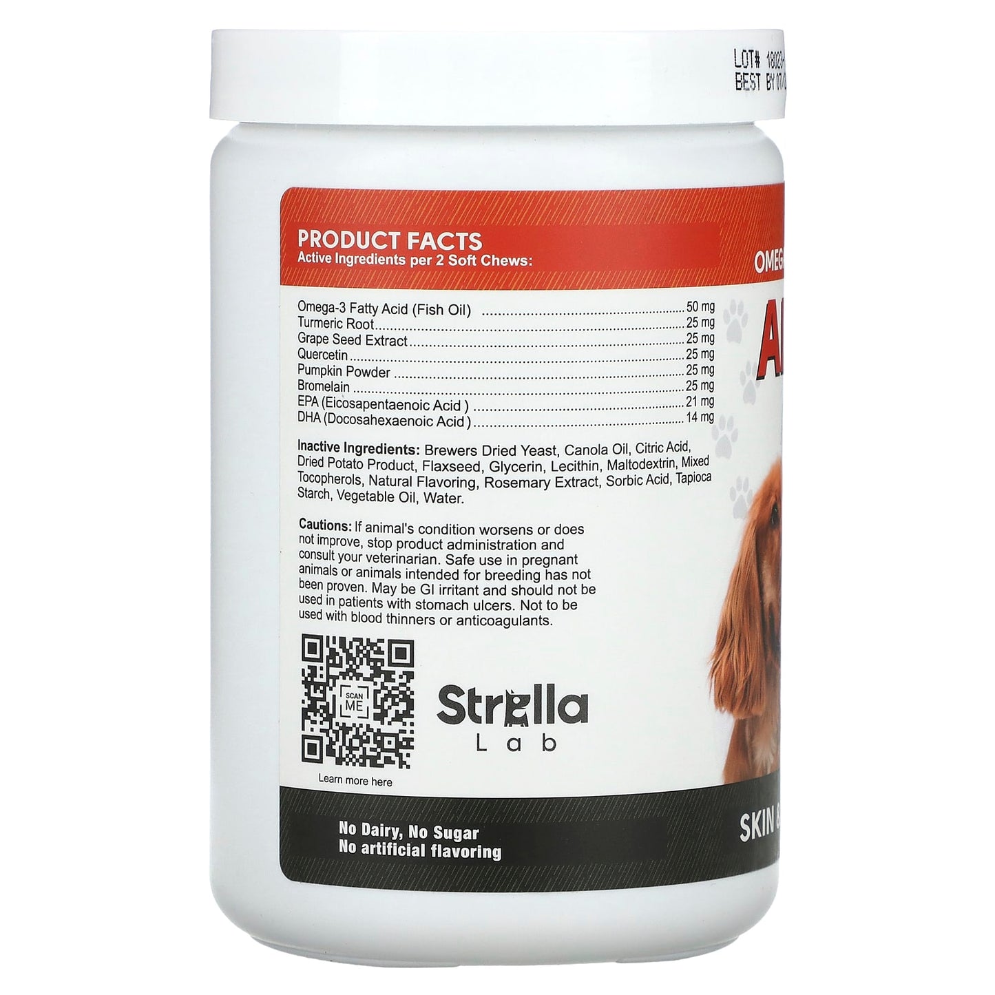 StrellaLab, Allergy Relief, Immune Chews, For Dogs, 180 Soft Chews, 13.9 oz (396 g) - Image 2