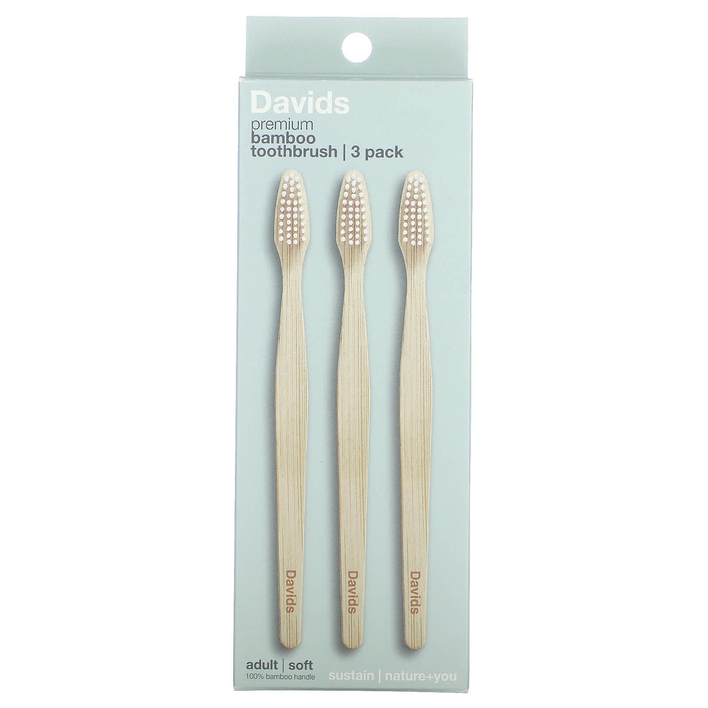 Davids Bamboo Toothbrush Set - Eco Friendly & Cruelty Free - Image 1