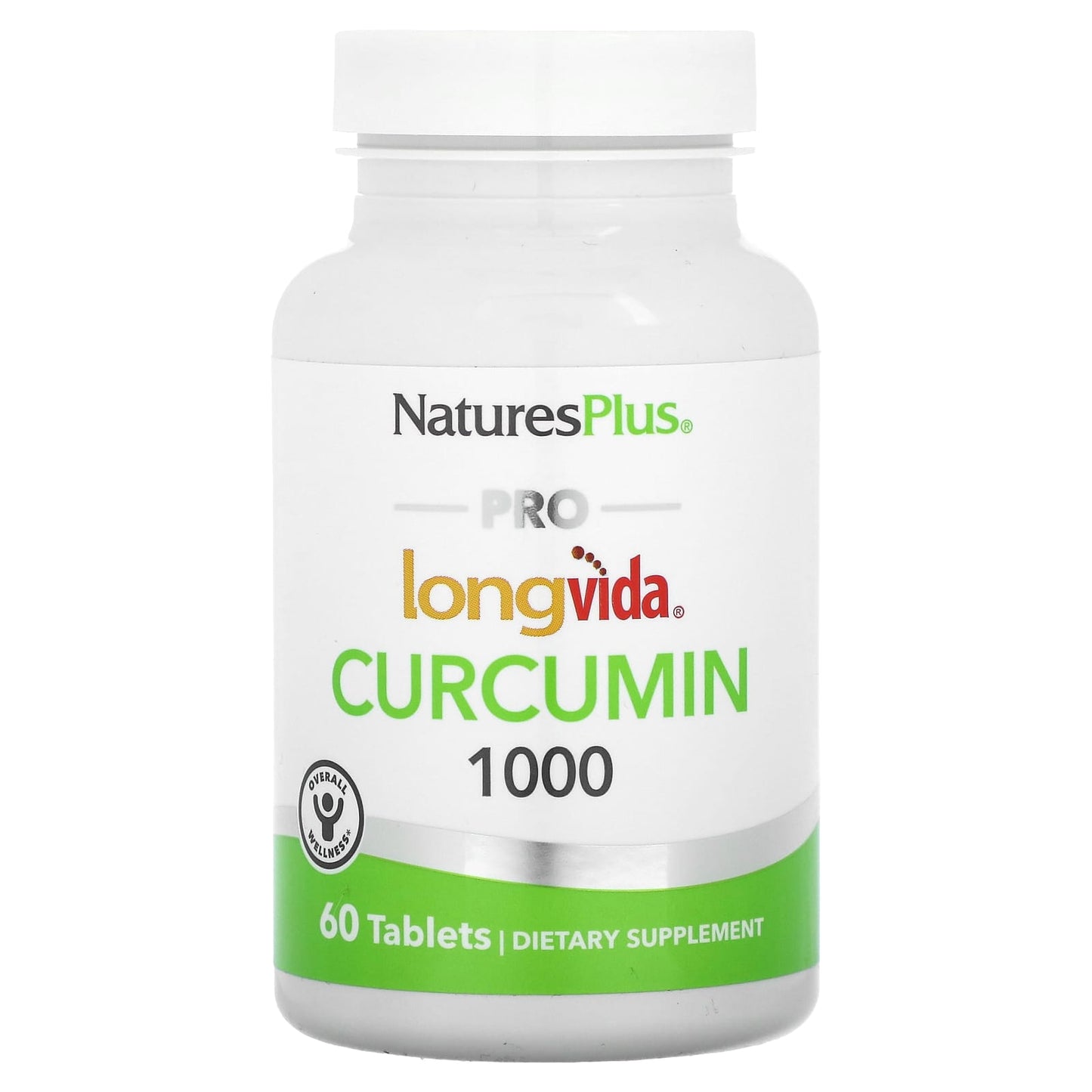 NaturesPlus, Pro Longvida Curcumin 1000, 1,000 mg, 60 Tablets - Image 1