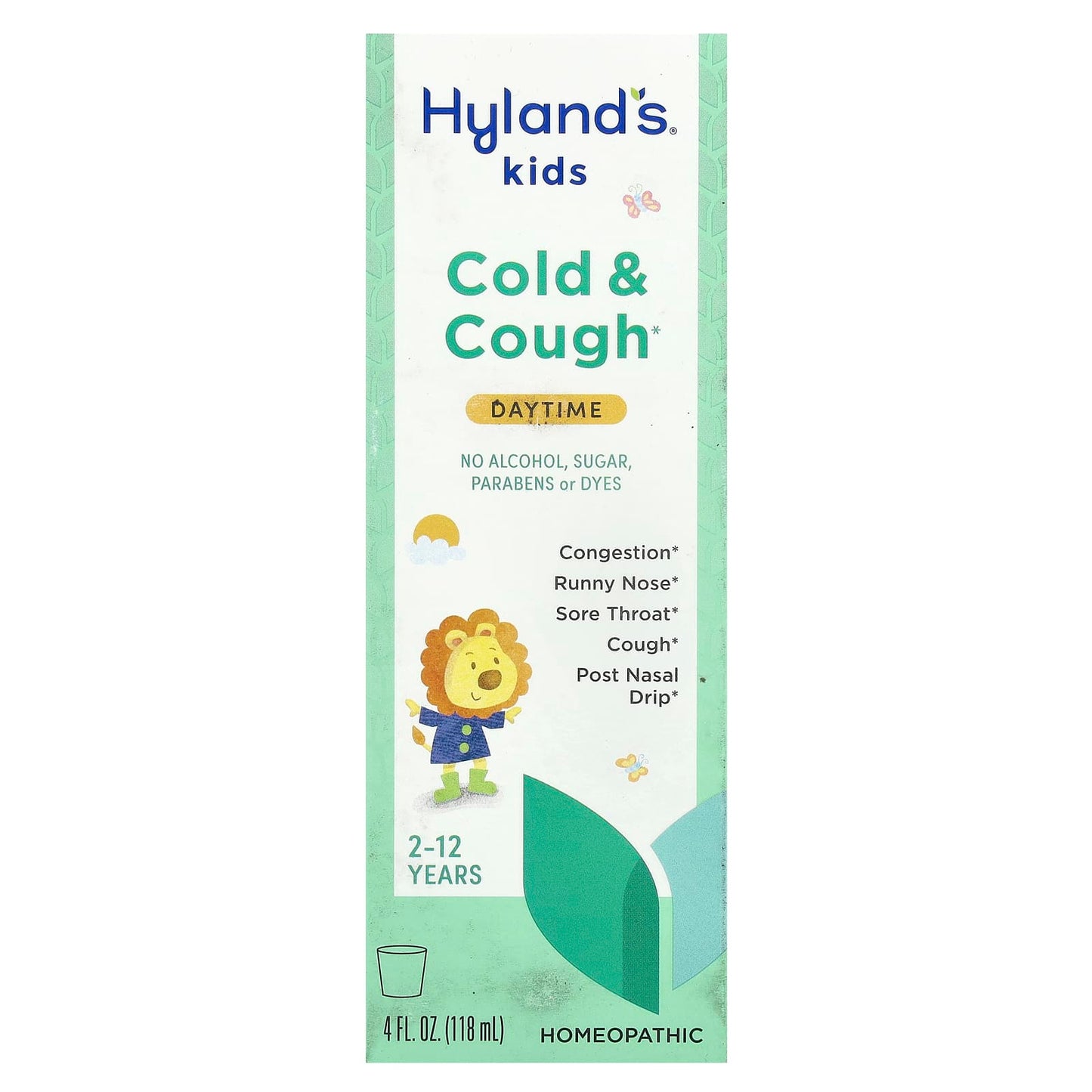 Hyland's Naturals Kids Cold & Cough Relief, Ages 2-12, Unflavored, 4 fl oz - Image 1