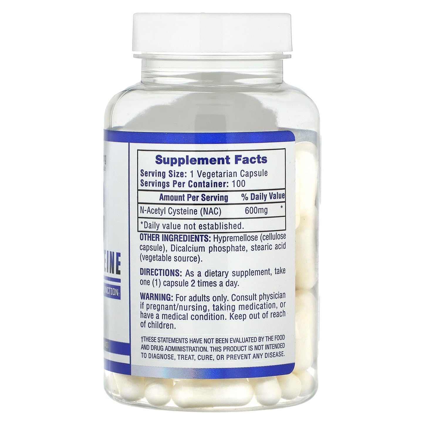 Hi Tech NAC 600mg - Liver & Lung Support - 100 Capsules - Image 2