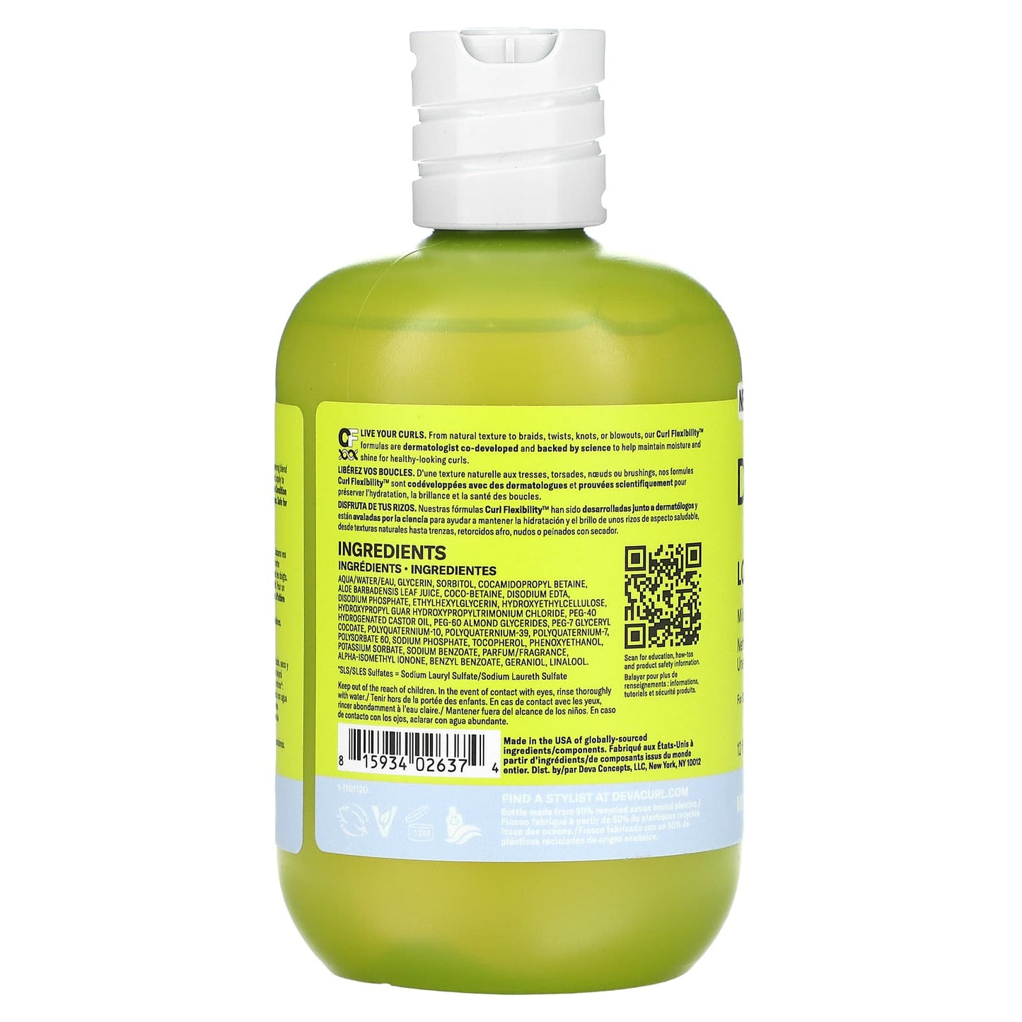 DevaCurl Low-Poo Delight Mild Lather Cleanser for Dry Fine Curls - Image 2