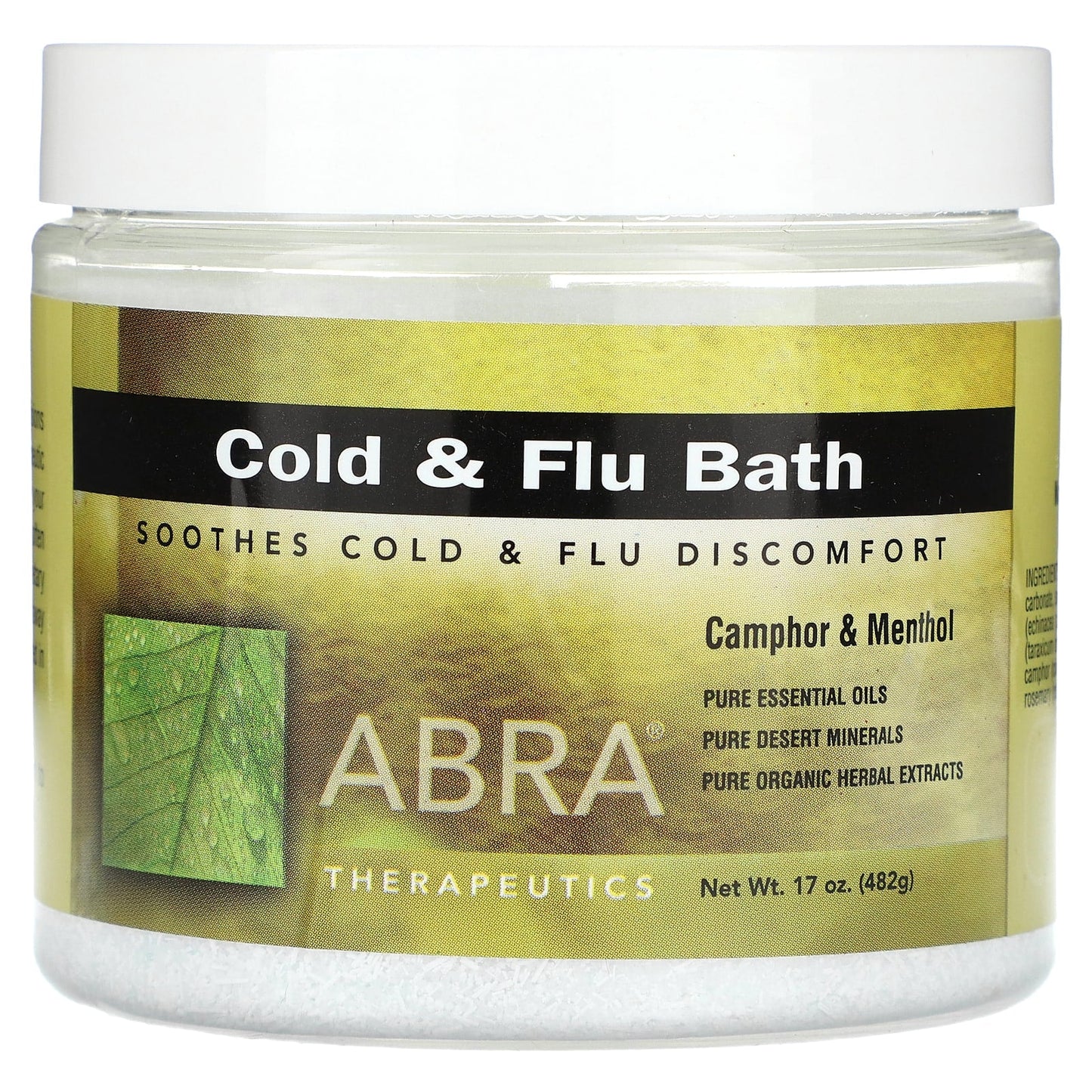 Relax with Abra Therapeutics Camphor & Menthol Cold & Flu Bath, 17 oz - Image 1