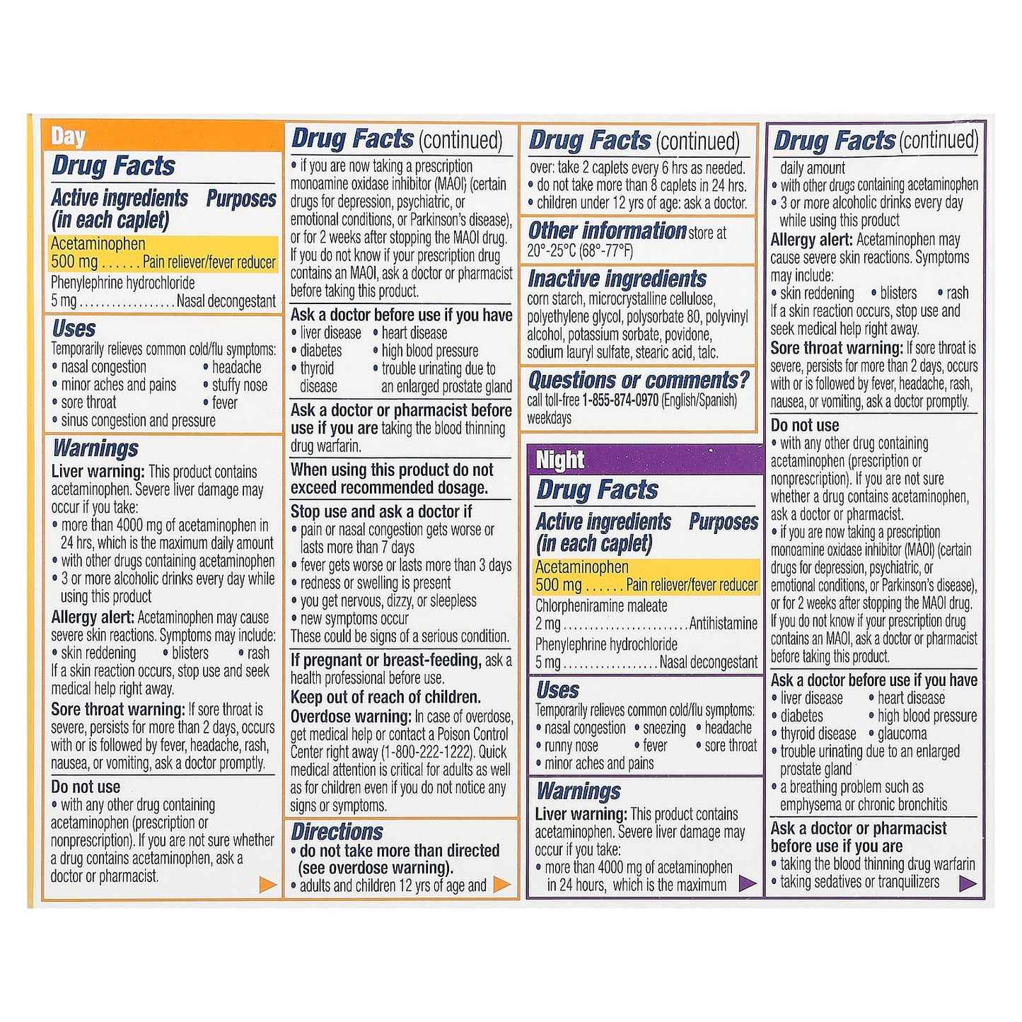 Contac Cold & Flu Relief 28 Caplets | Fast Symptom Relief - Image 2