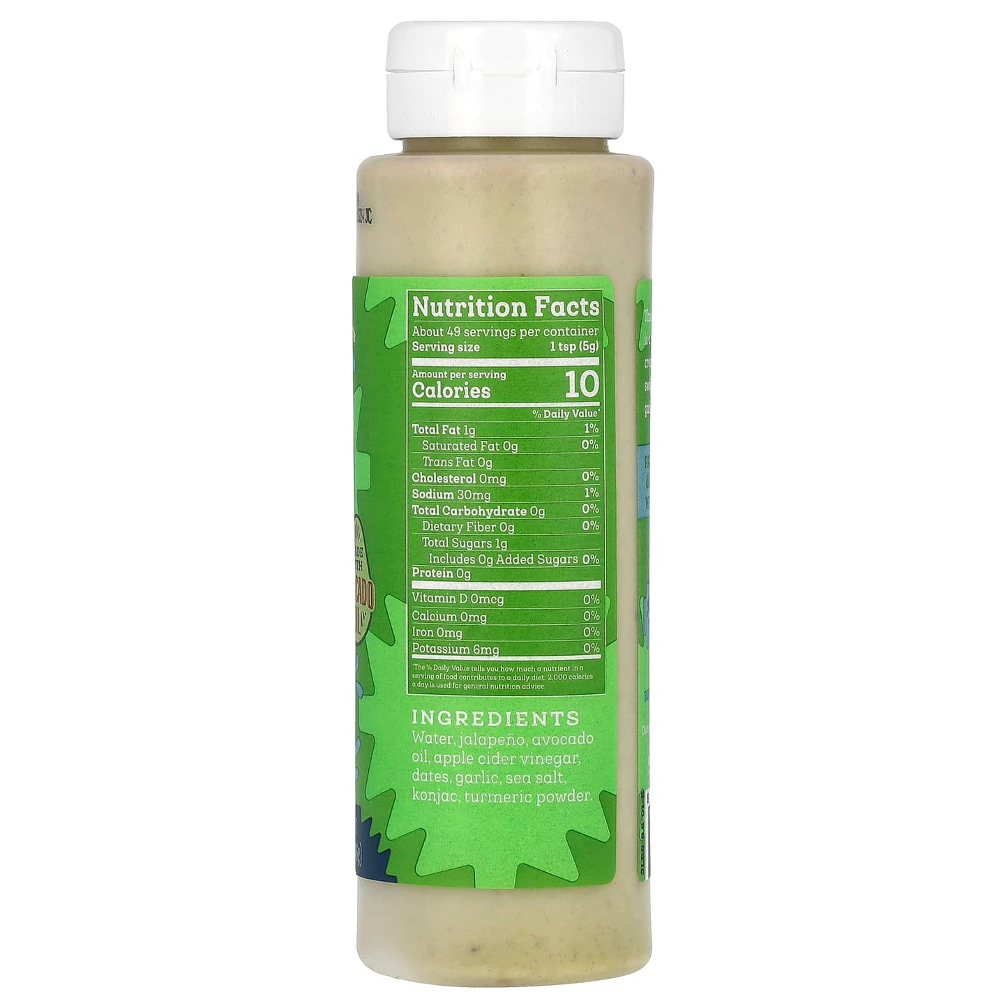 Siete, Creamy Jalapeno Botana Sauce, 8.5 oz (246 g)