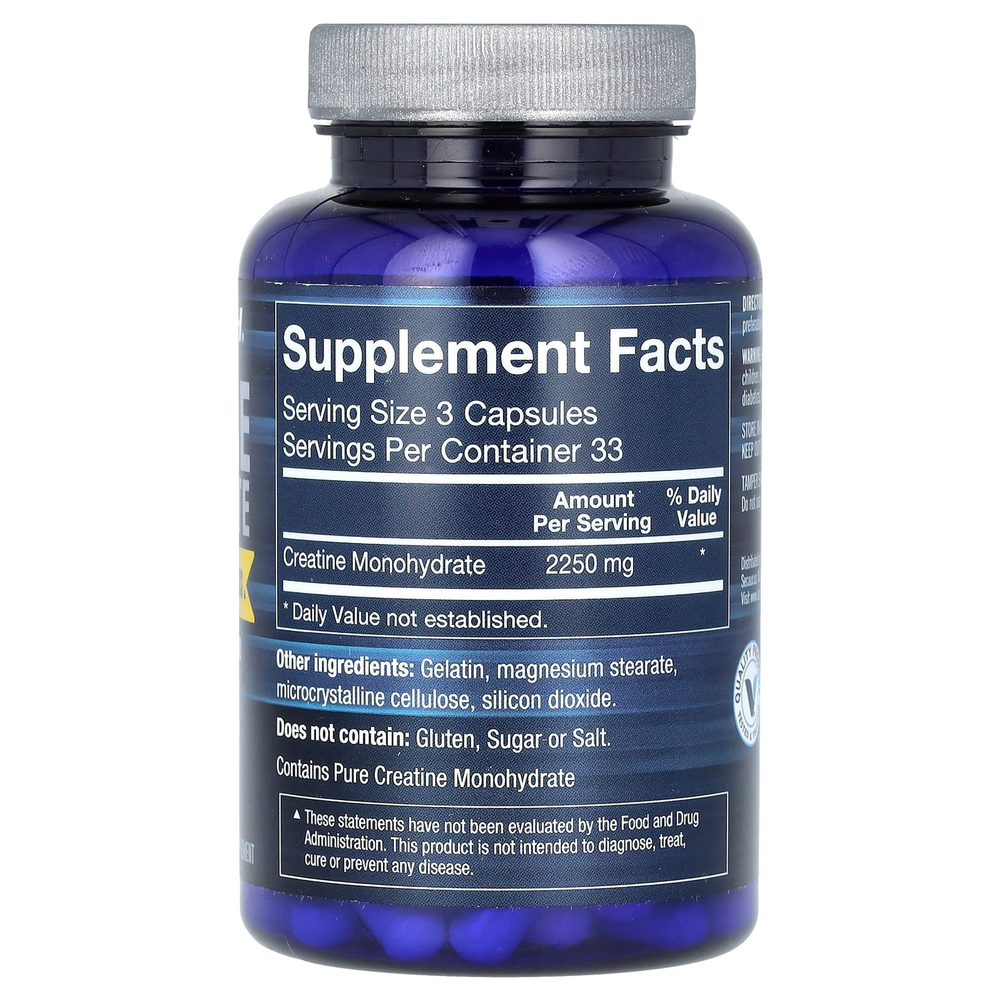 BodyTech, Creatine Monohydrate, 100 Capsules (750 mg Per Capsule)