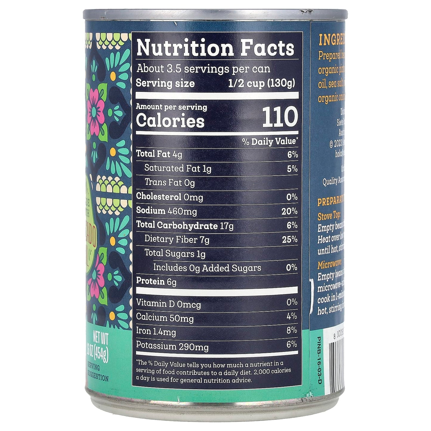 Siete, Vegan Refried Pinto Beans, 16 oz (454 g) - Image 2