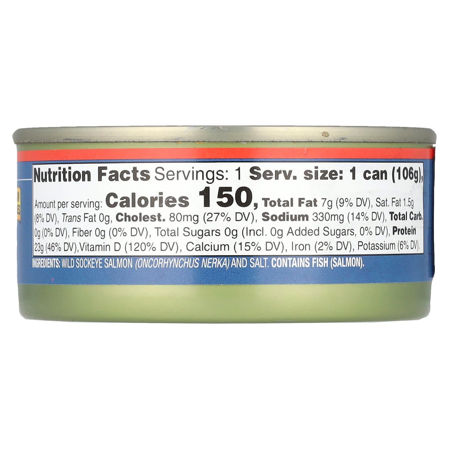 Wild Planet, Wild Sockeye Salmon, With Skin & Bones, 3.75 oz (106 g) - Image 2
