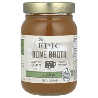 Epic Jalapeno Beef Bone Broth, Ready-to-Heat, 14 fl oz