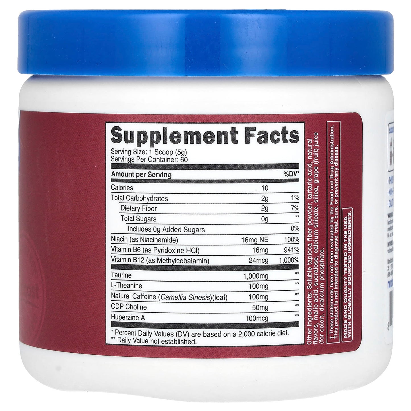 Nutricost, Energy, Clean Energy Powder, Grape, 10.7 oz (300 g) - Image 2