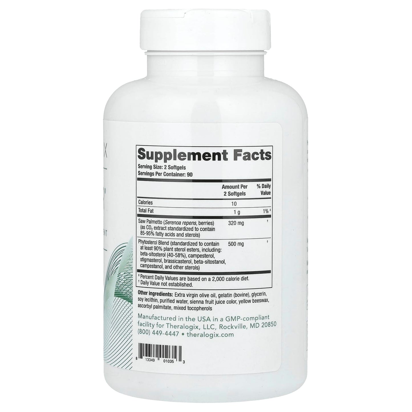 Theralogix, Prostate SR, 180 Softgels - Image 2