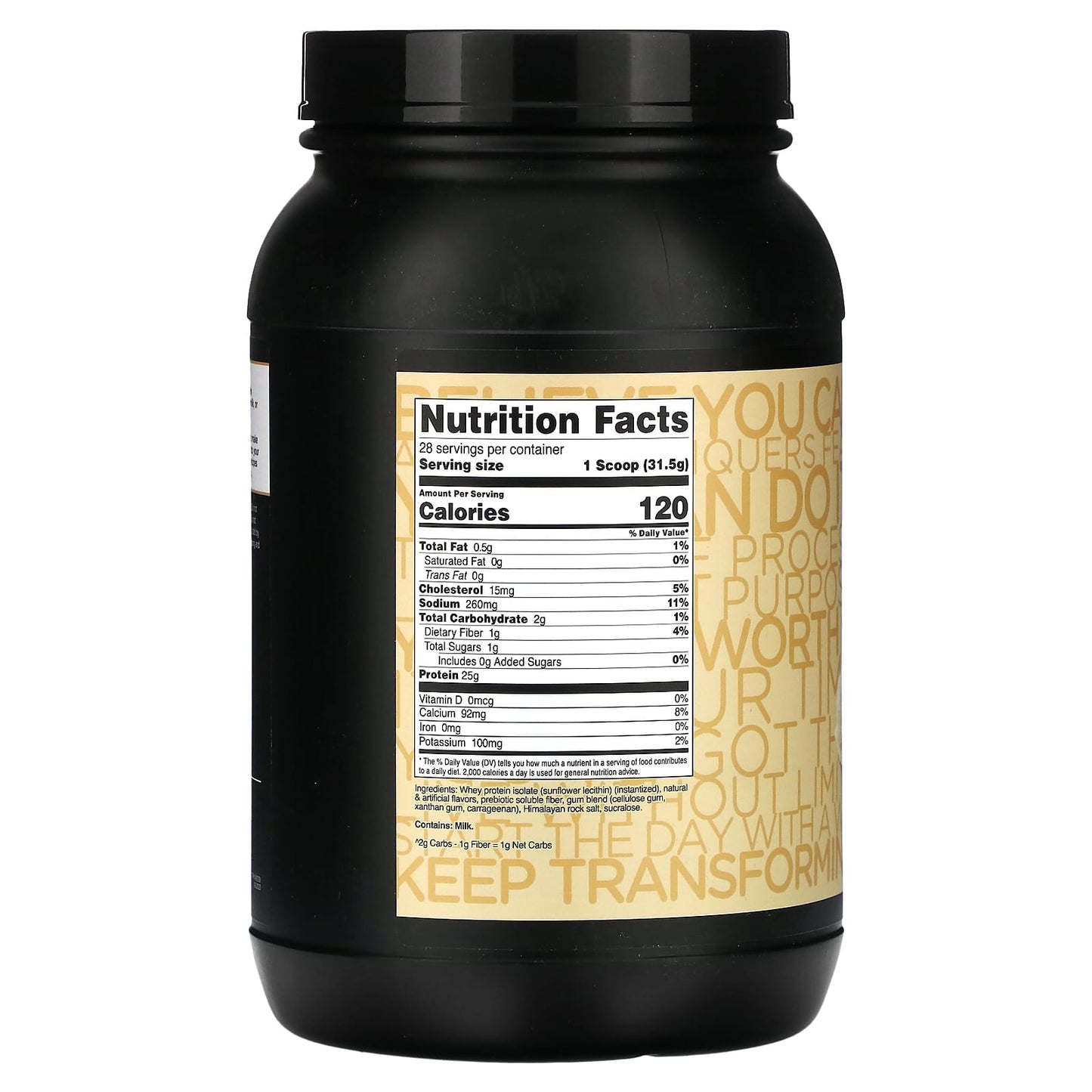 TransformHQ, Whey Protein Isolate, Vanilla, 2 lb (882 g) - Image 2