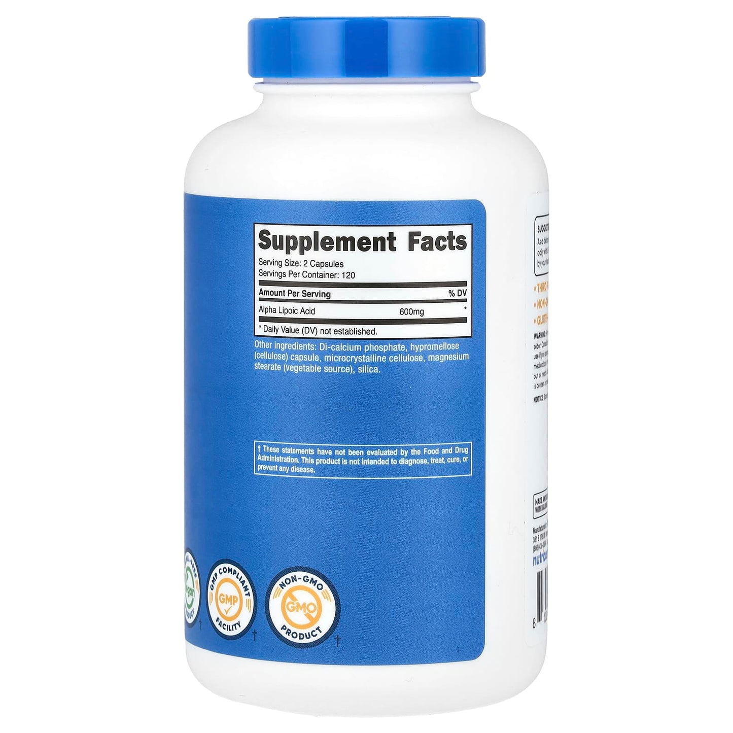 Nutricost, Alpha Lipoic Acid, 240 Capsules, (300 mg per Capsule) - Image 2