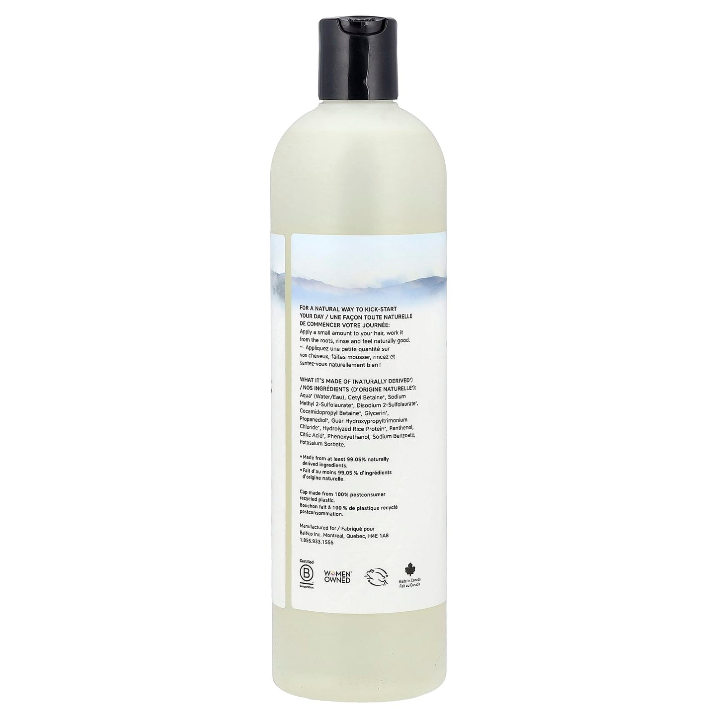 The Unscented Company, Daily Shampoo, For Fine to Wavy Hair Types, Fragrance Free, 16.9 fl oz (500 ml) - Image 2