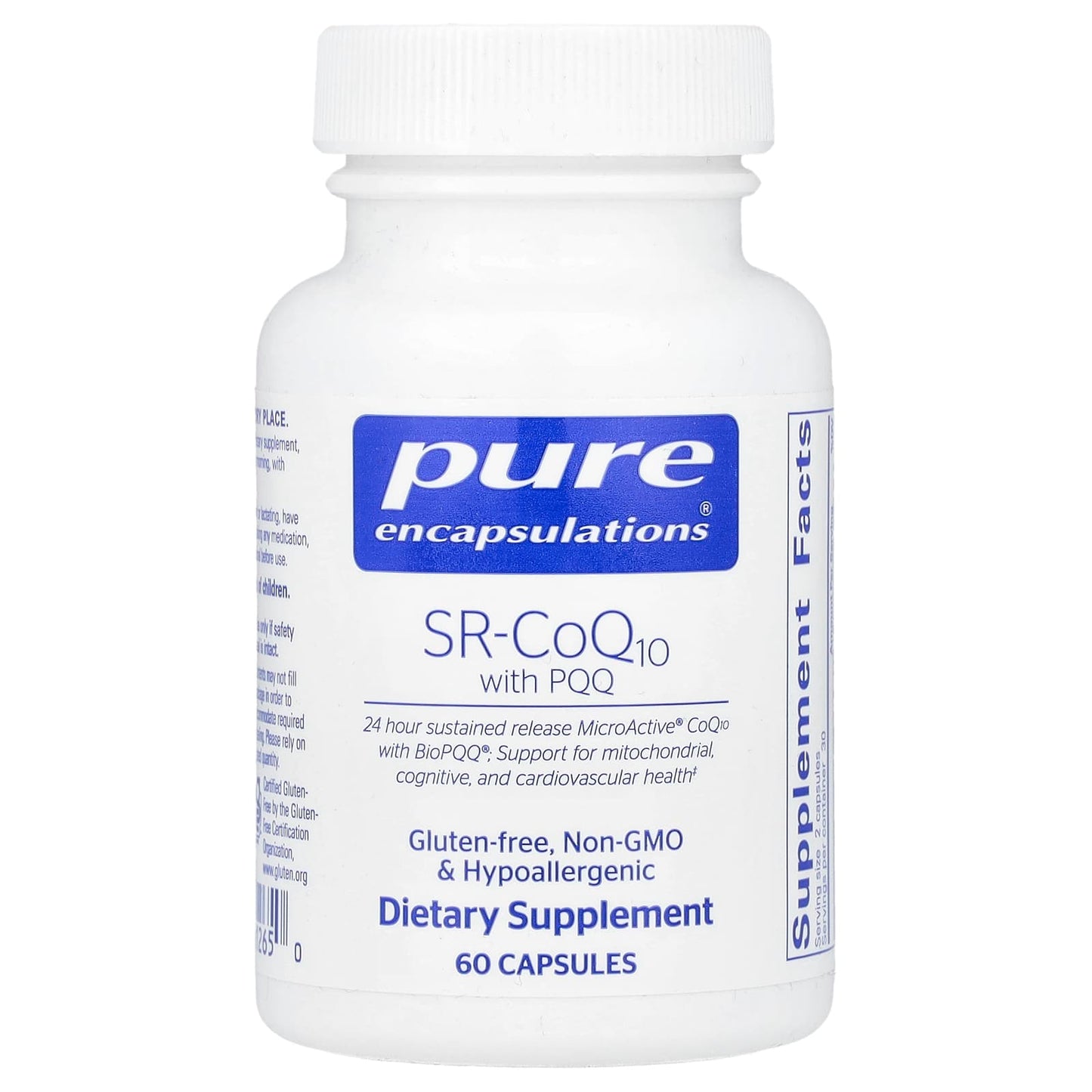 Pure Encapsulations, SR-CoQ10 with PQQ, 60 Capsules - Image 1