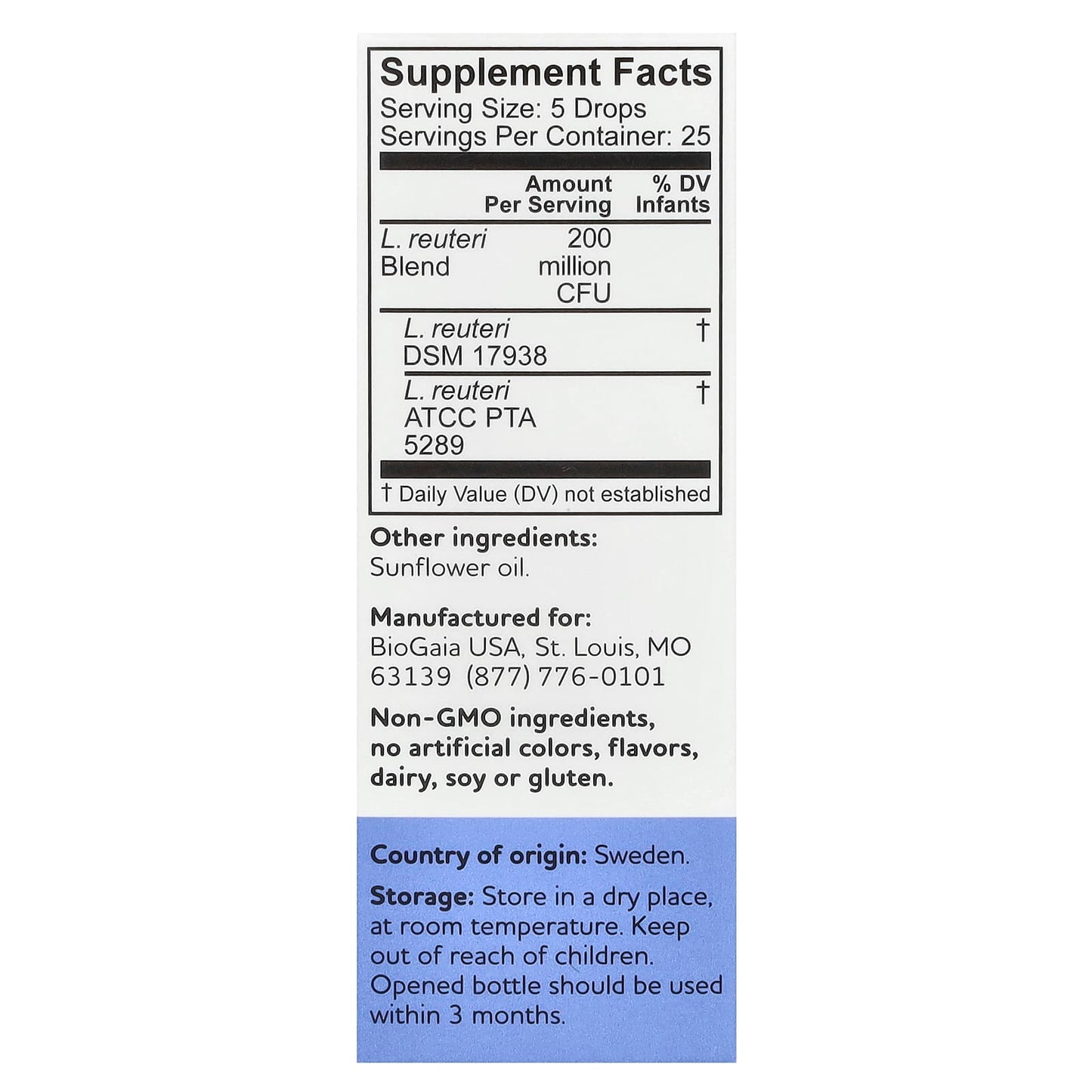 BioGaia Nurture & Grow Probiotic Drops for Toddlers' Health - Image 2