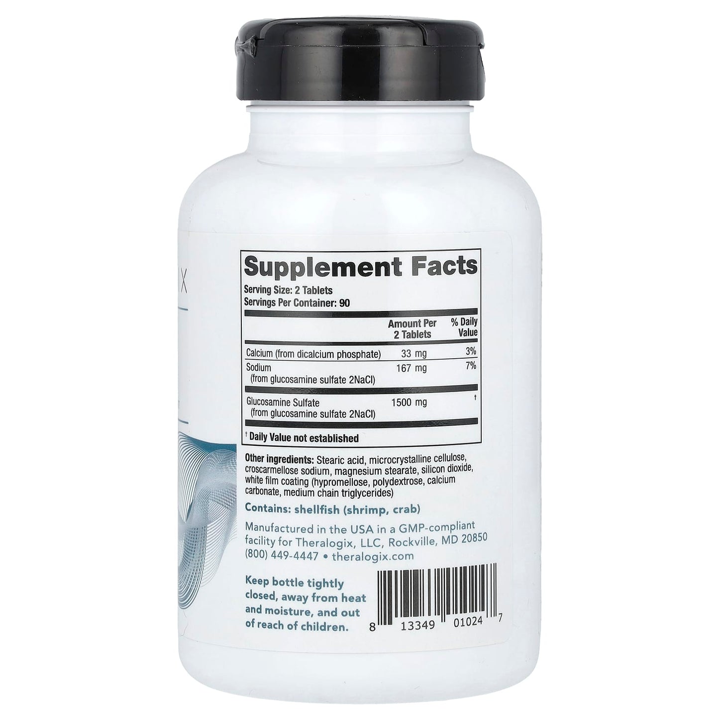 Theralogix, OptiFlex-G, Glucosamine Sulfate , 180 Tablets - Image 2