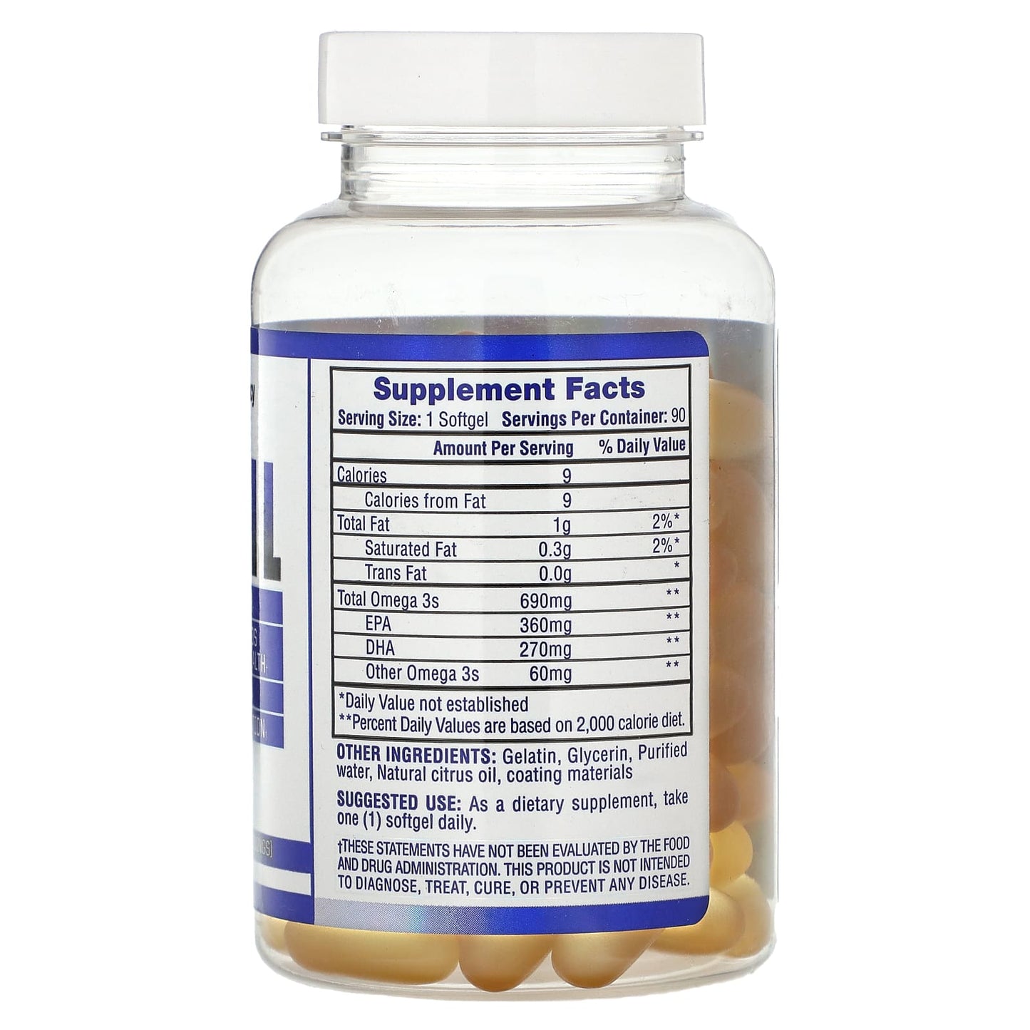Hi Tech Pharmaceuticals, Fish Oil, Lemon, 690 mg, 90 Softgels