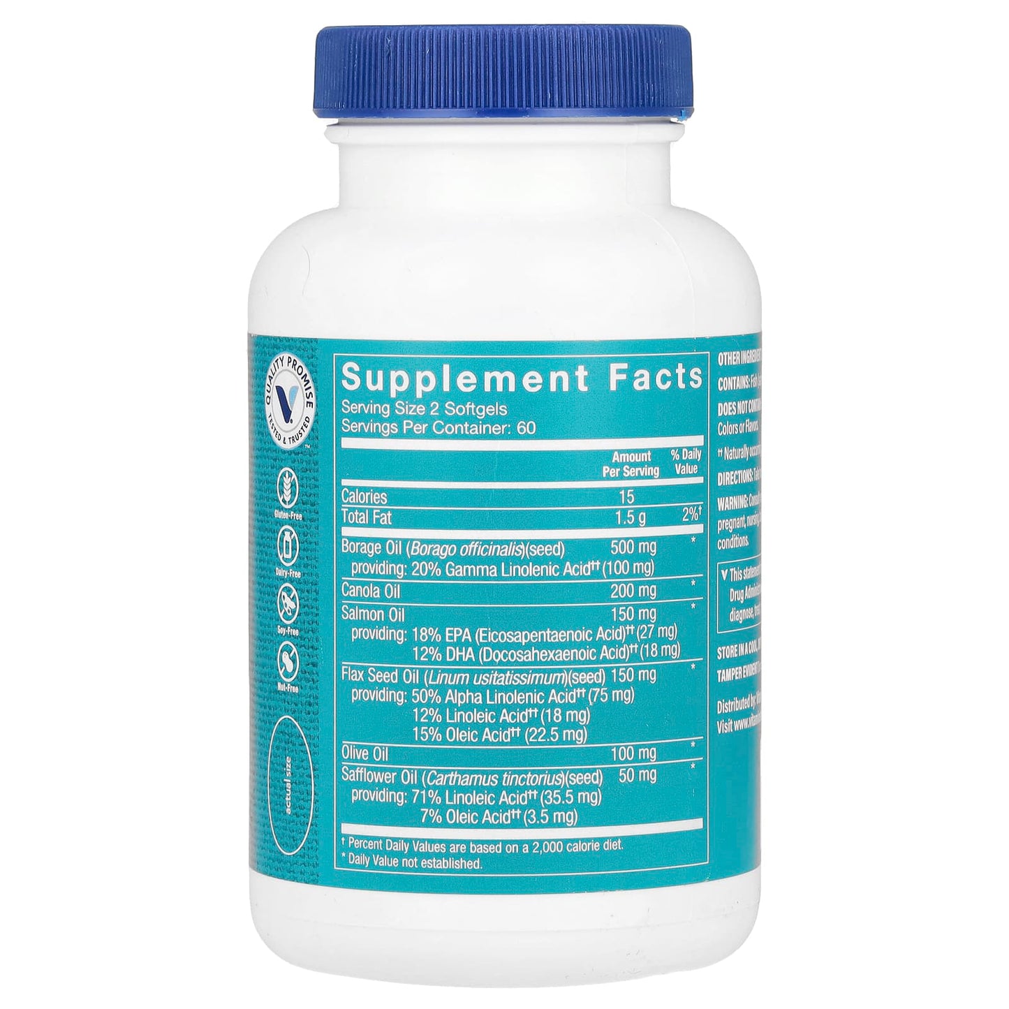 The Vitamin Shoppe, Omega 3-6-9, 120 Softgels - Image 2