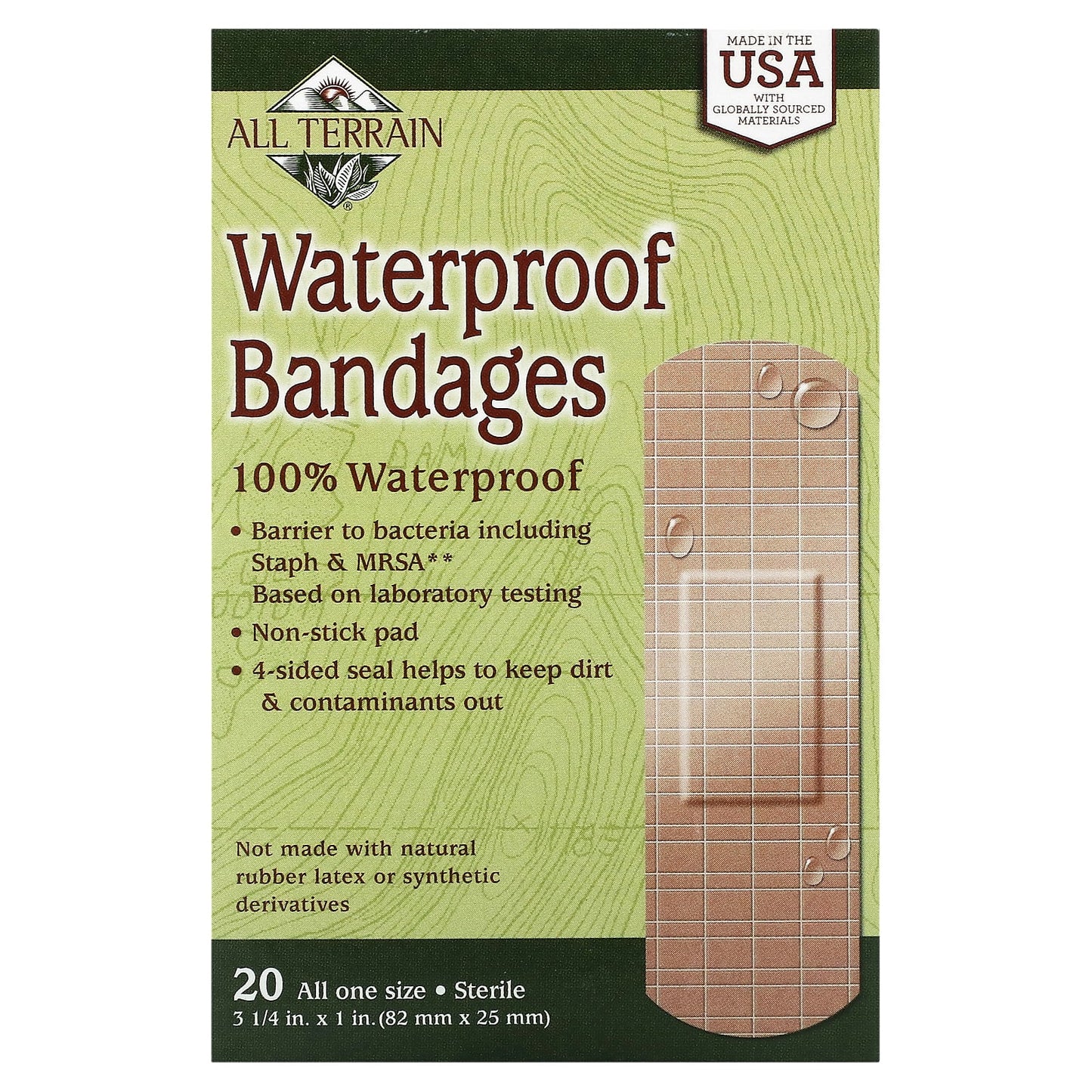 Waterproof Bandages for Minor Cuts & Burns | All Terrain - Image 1