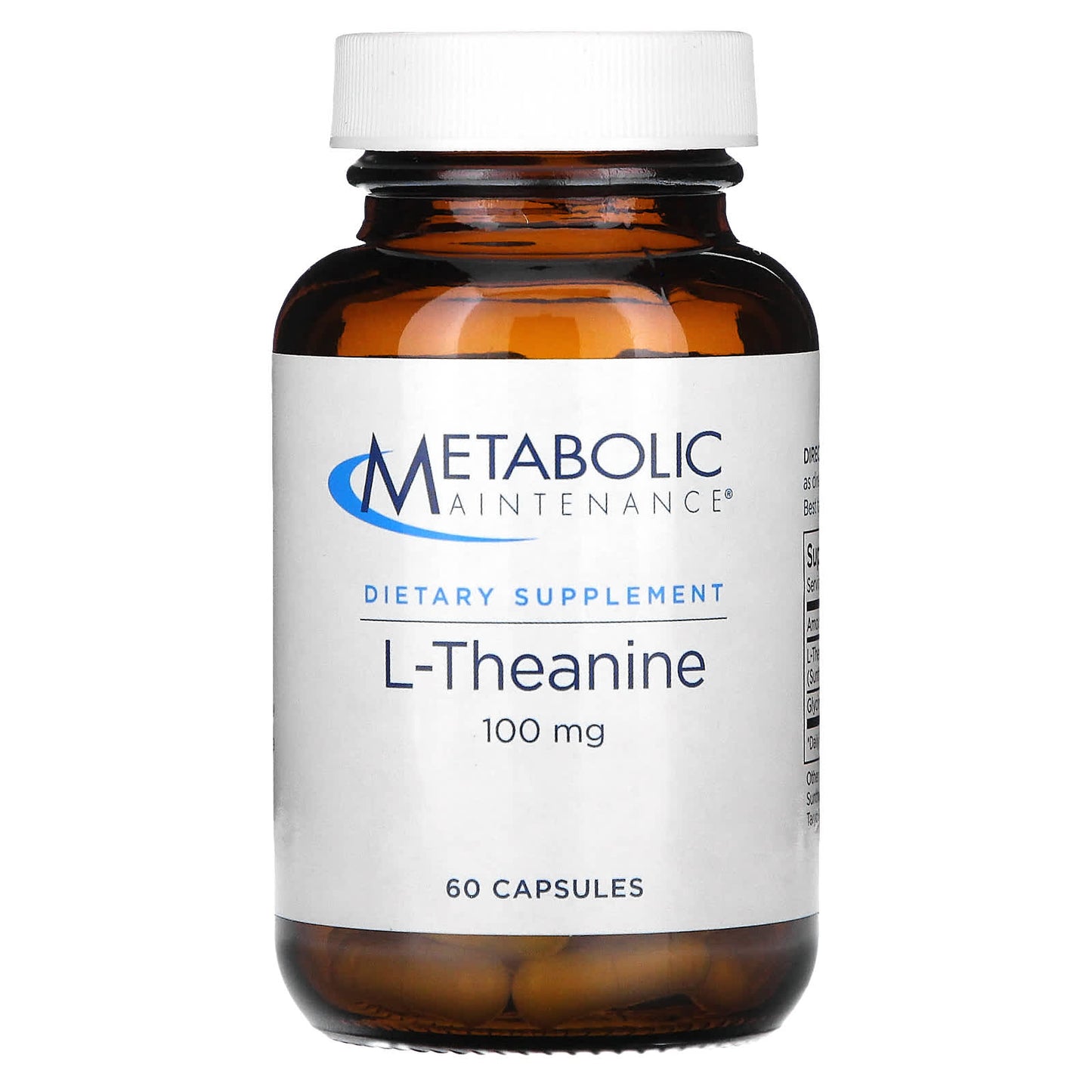 Metabolic Maintenance, L-Theanine, 100 mg, 60 Capsules - Image 1
