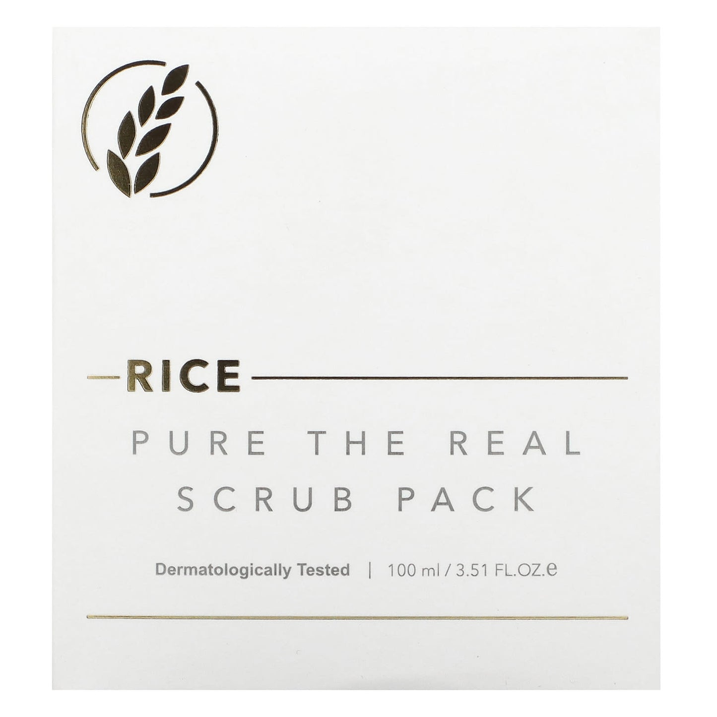 Thank You Farmer, Rice Pure The Real Scrub Pack , 3.51 fl oz (100 ml) - Image 2