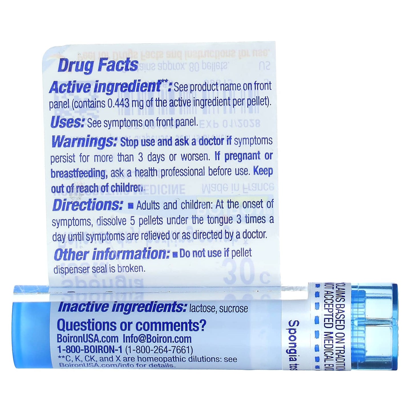 Boiron Spongia Tosta 30C | Dry Cough Relief for Adults & Children - Image 2