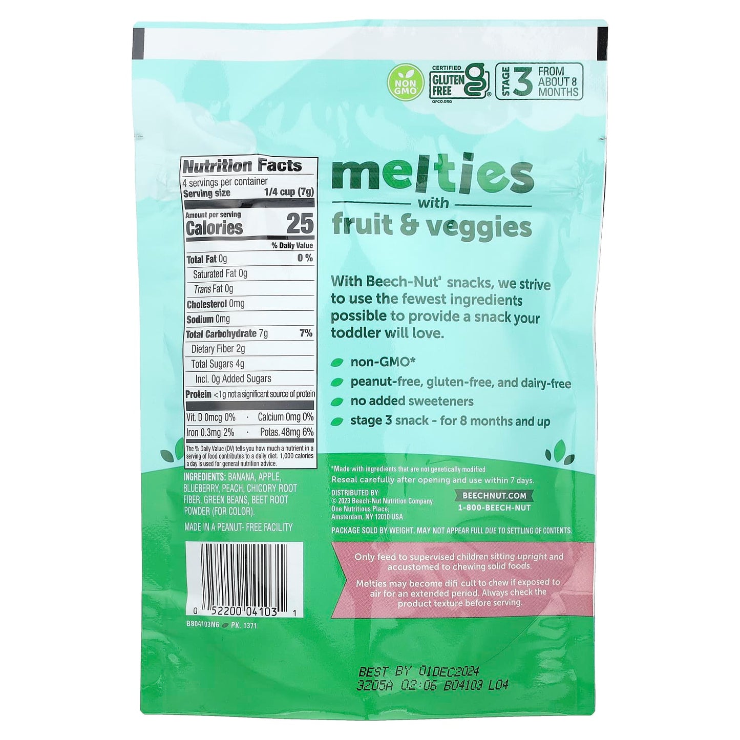 Healthy Melties Snacks for Toddlers | Beech-Nut Stage 3, 8+ Months - Image 2